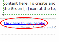 Easy Unsubscribes Link
